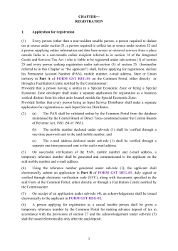 Registration - Commercial Tax