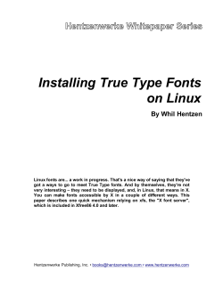 Installing True Type Fonts on a Linux Computer