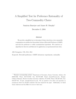 A Simplified Test for Preference Rationality of Two