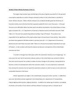 Analysis of New Vehicles Purchases in the US