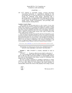 Senate Bill No. 314&ndash;Committee on Commerce, Labor and Energy