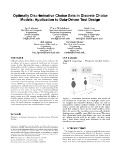 Optimally Discriminative Choice Sets in Discrete Choice Models