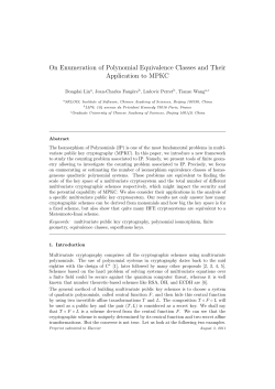 On Enumeration of Polynomial Equivalence Classes and