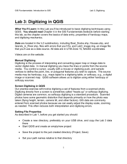 Digitizing - Paul Bolstad at Work