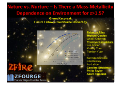 Nature vs. Nurture &ndash; Is There a Mass