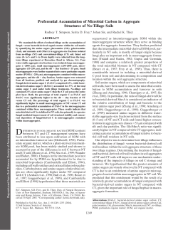 Preferential Accumulation of Microbial Carbon in