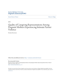 Quality of Caregiving Representations Among Pregnant Mothers