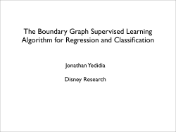 The Boundary Graph Supervised Learning