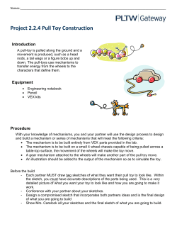 Project 2.2.4 Pull Toy Construction Introduction