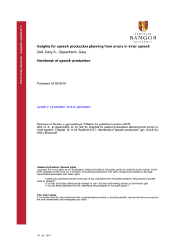 Insights for speech production planning from errors in inner speech