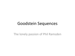 Goodstein Sequences