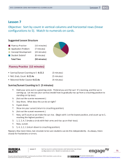 Kindergarten Mathematics Module 1, Topic C, Lesson 7