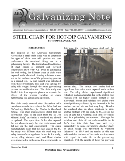 steel chain for hot-dip galvanizing