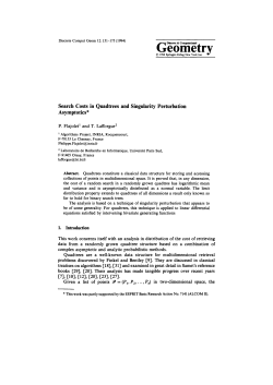 Search Costs in Quadtrees and Singularity