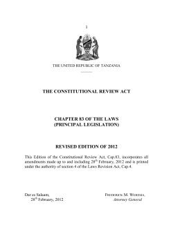 the constitutional review act, 2011