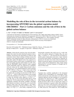 Modelling the role of fires in the terrestrial carbon balance by