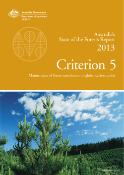 Australia`s State of the Forests Report