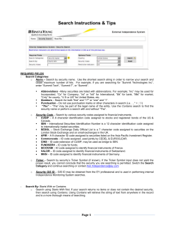 General Information - External Independence System