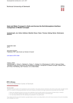 Heat and Water Transport in Soils and Across the Soil