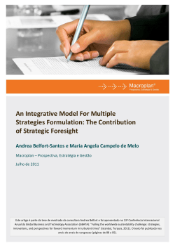 An Integrative Model For Multiple Strategies Formulation