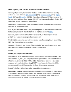 I Like Equinix - iREIT Investor