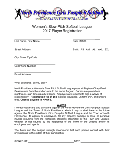 North Providence Girls Fastpitch Softball