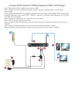 Canopy Radio Internet Cabling Diagram (Older Technology)