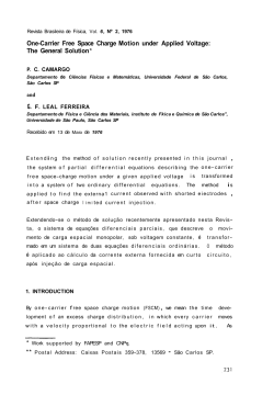 One-Carrier Free Space Charge Motion under Applied Voltage: The