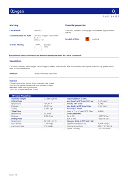 Oxygen O2 - Elme Messer Gaas