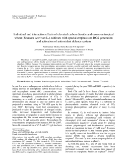 Individual and interactive effects of elevated carbon dioxide