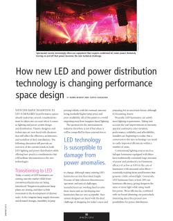 How new LED and power distribution technology is