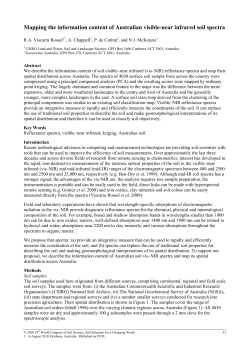 Mapping the information content of Australian visible