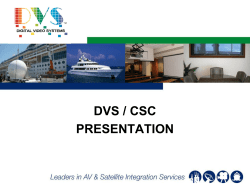 DVS History - CSC Management