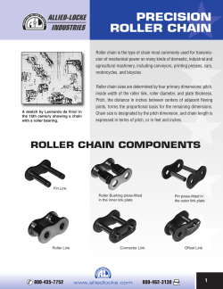 precision roller chain