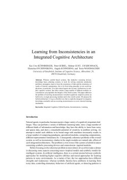Learning from Inconsistencies in an Integrated Cognitive Architecture