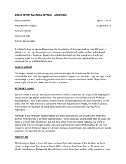 American Apparel Store Layout