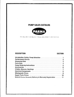 pump sales catalog