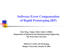 Geometrical Accuracy of RP machine