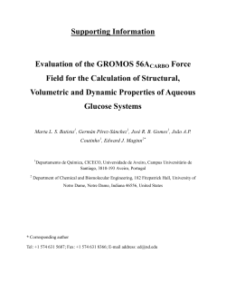 Supporting Information Evaluation of the GROMOS