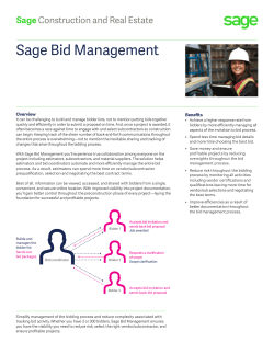 Sage Bid Management