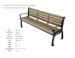 SKU ABC1350 Model Name 6` Bench Back With Back Material