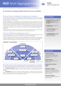 H2O Multi Aggregate Fund