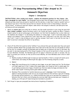 Behavior Analysis: Hedonistic