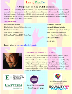 Learn, Play, Be - Eastern Michigan University