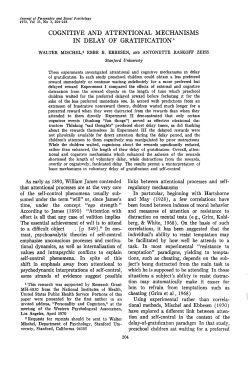 cognitive and attentional mechanisms in delay of