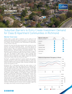 Suburban Barriers to Entry Create Investment Demand for Class B