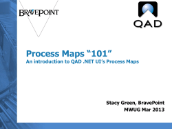 Process Maps - Midwest User Group