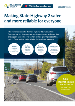 SH2 Waihi to Tauranga Corridor project update