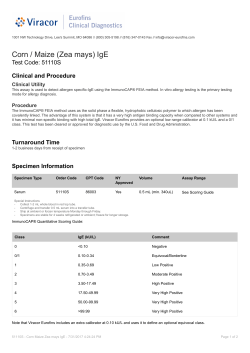 51110S - Corn Maize Zea mays IgE