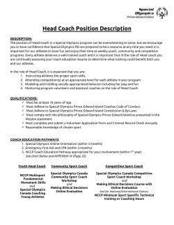 Head Coach Position Description